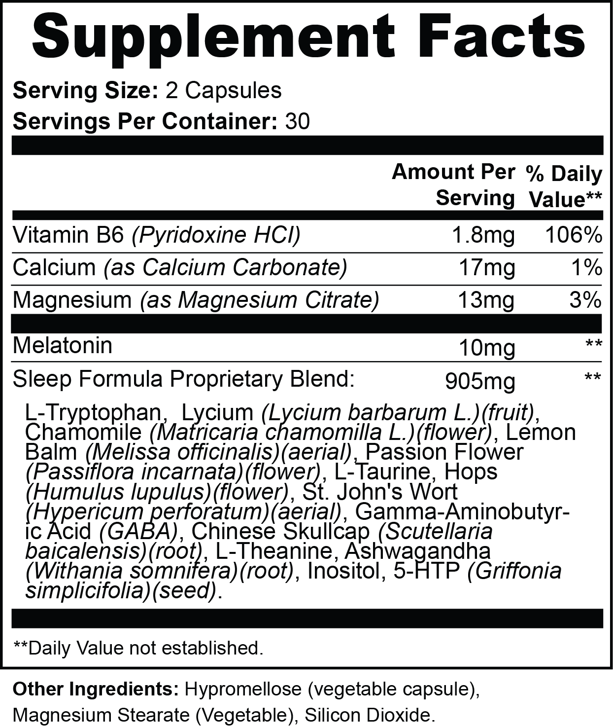 RevivaRenew Sleep Support Capsules – Balanced Magnesium & Melatonin Sleep Blend