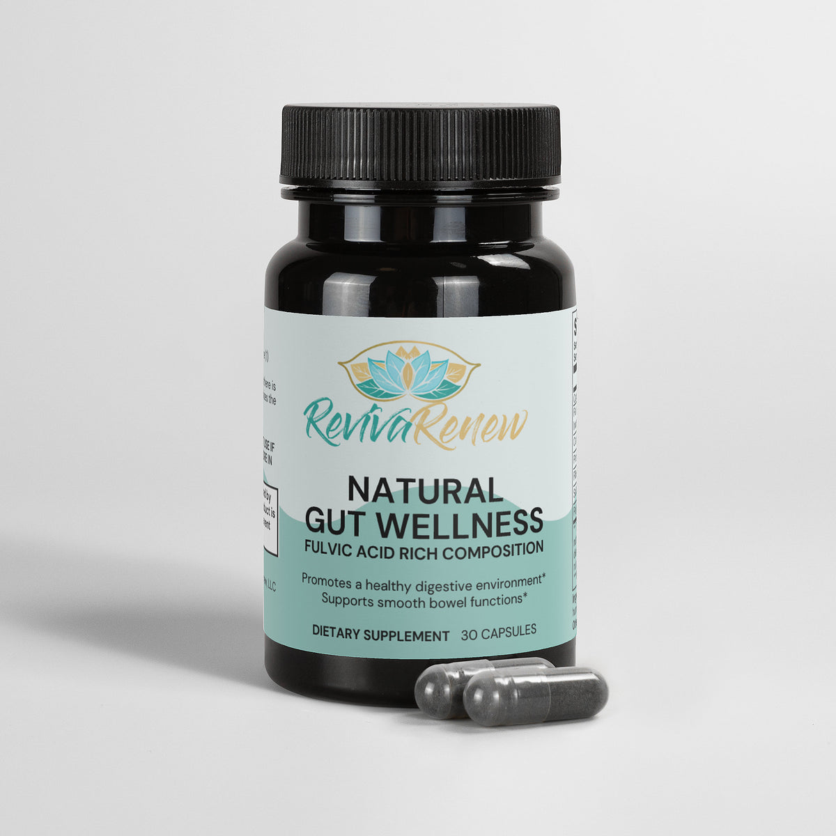 RevivaRenew Natural Gut Wellness Capsules – Fulvic Acid Gut Support Blend