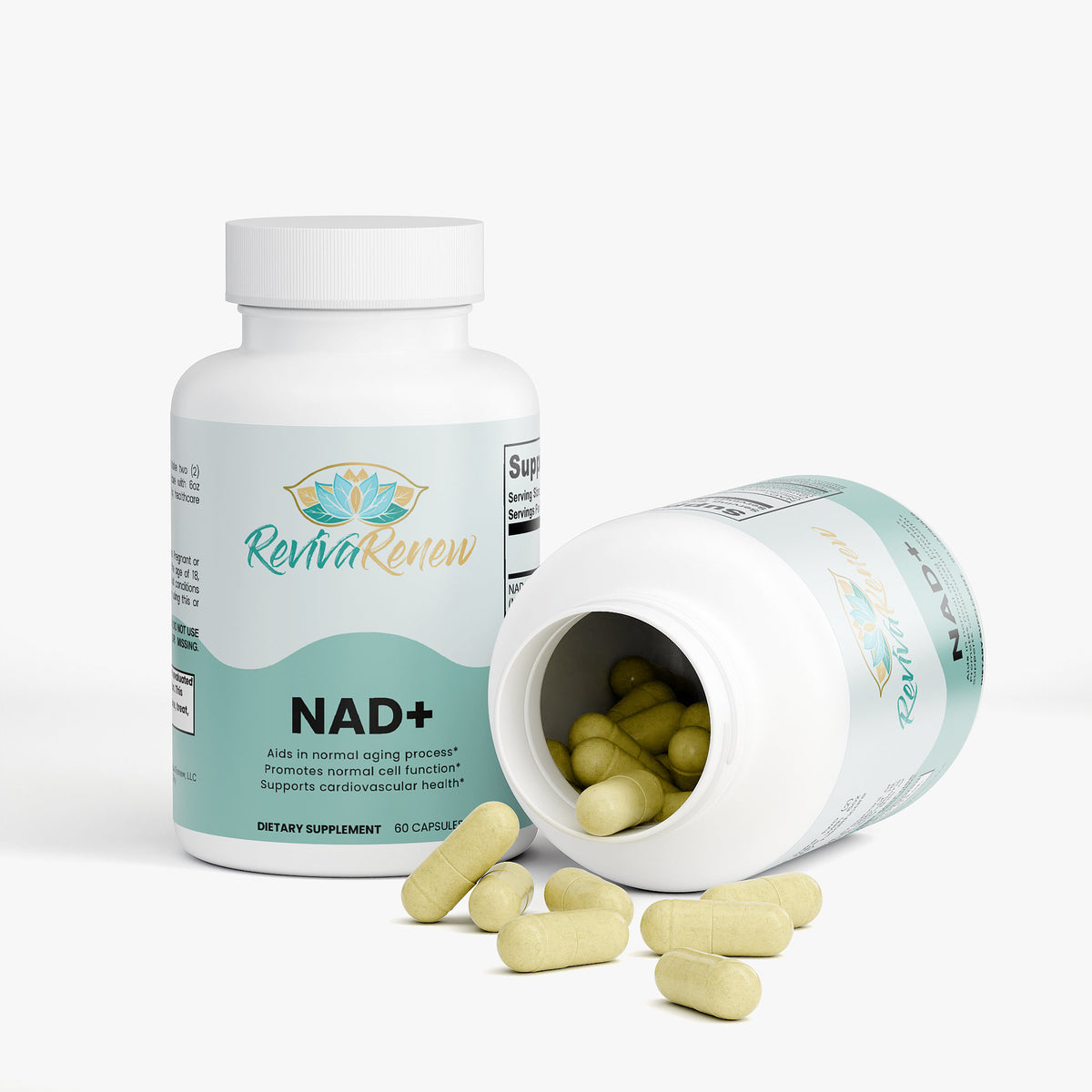 NAD+ Supplement – Cellular Energy, Metabolic & Brain Support with Quercetin & Resveratrol | 60 Capsules