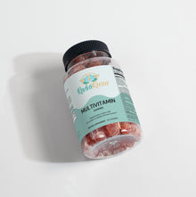 Jar of reviva Renew multivitamin gummies on a white background