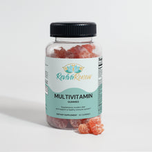 Bottle of Reviva Renew multivitamin gummies on a white background