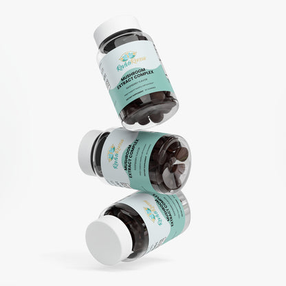 Mushroom Extract Complex Gummies – 10 Mushroom Blend for Energy, Focus & Wellness | Raspberry Flavor