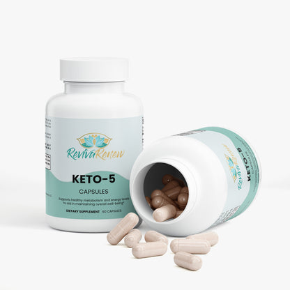 RevivaRenew Keto‑5 Capsules – 650 mg Advanced Keto Metabolism Support Blend