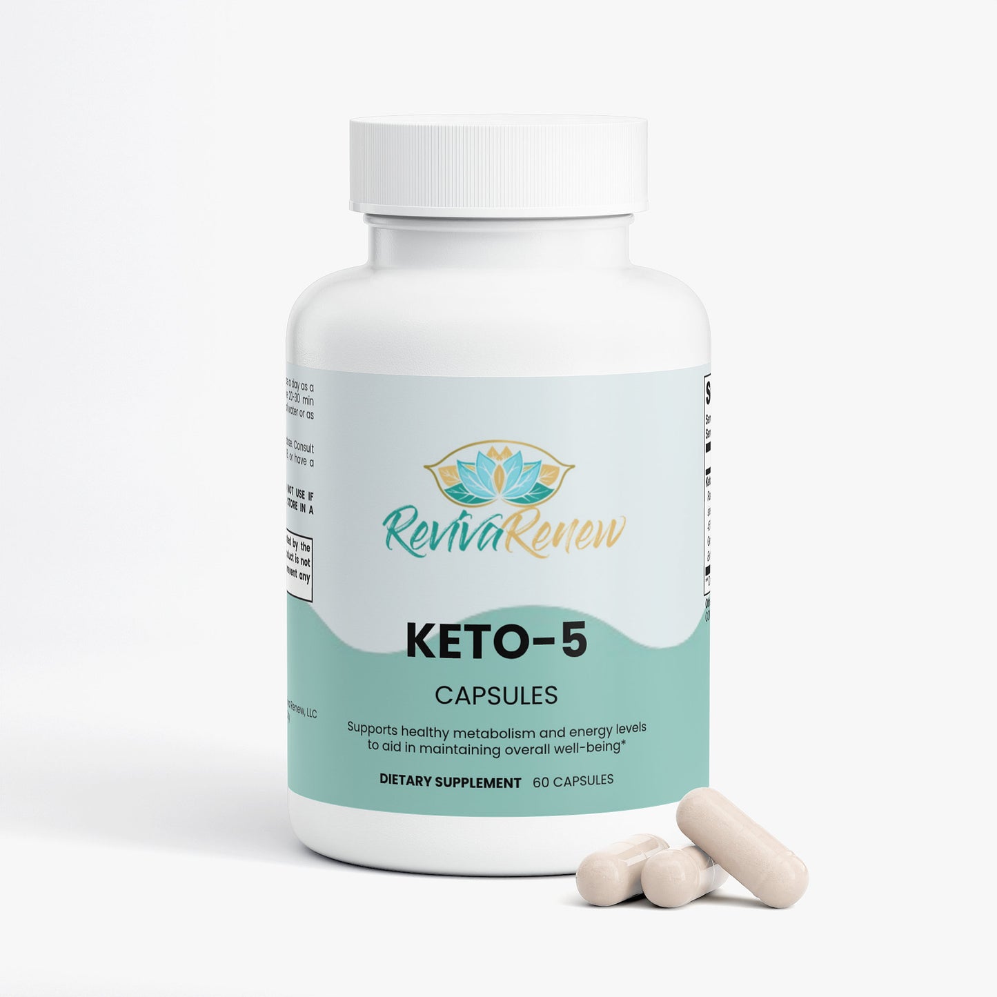 RevivaRenew Keto‑5 Capsules – 650 mg Advanced Keto Metabolism Support Blend