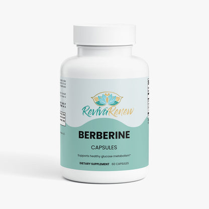 RevivaRenew Berberine Capsules – Natural Blood Sugar, Metabolism & Heart Support