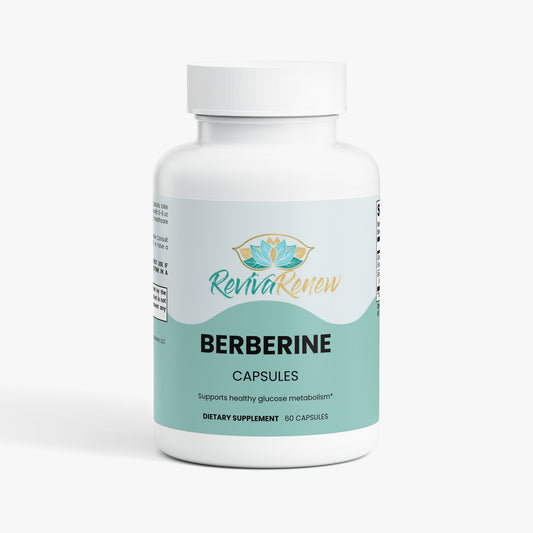 RevivaRenew Berberine Capsules – Natural Blood Sugar, Metabolism & Heart Support