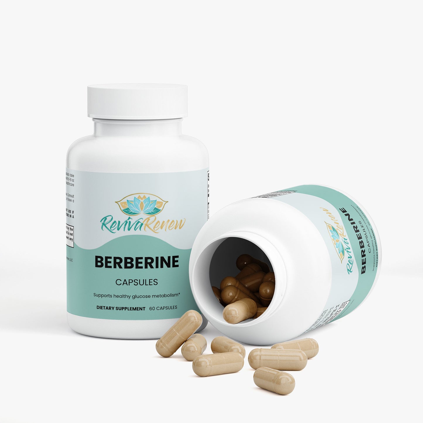 RevivaRenew Berberine Capsules – Natural Blood Sugar, Metabolism & Heart Support