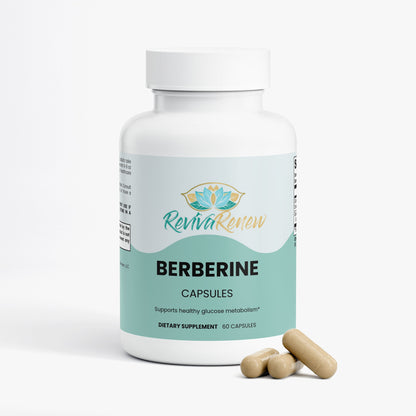 RevivaRenew Berberine Capsules – Natural Blood Sugar, Metabolism & Heart Support
