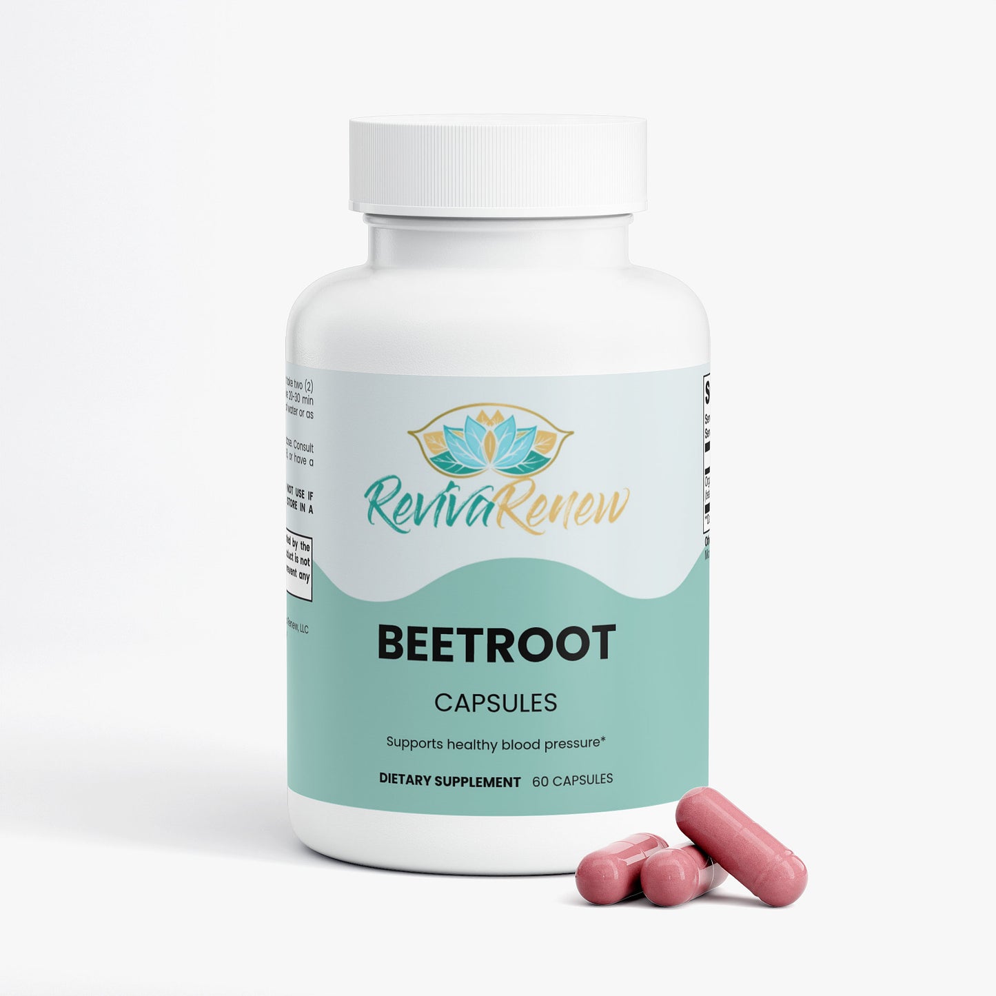 RevivaRenew Organic Beetroot Capsules – Nitric Oxide & Cardiovascular Support
