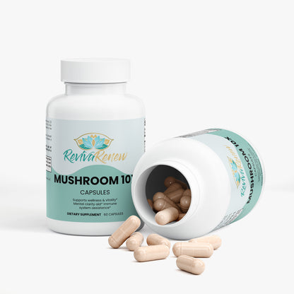 Mushroom Complex 10X – Adaptogenic Brain, Stress & Immune Support | 60 Capsules