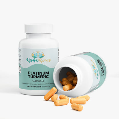 Platinum Turmeric – Joint, Mobility & Inflammation Support with Boswellia, MSM & BioPerine® | 60 Capsules