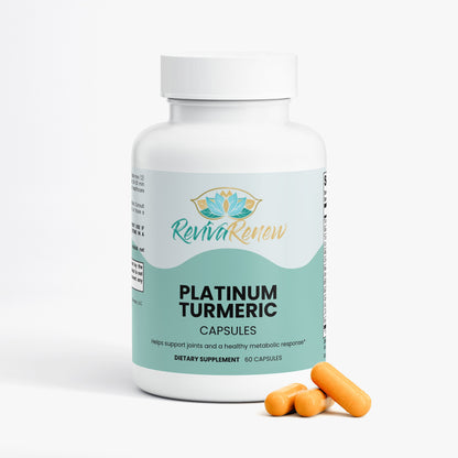 Platinum Turmeric – Joint, Mobility & Inflammation Support with Boswellia, MSM & BioPerine® | 60 Capsules