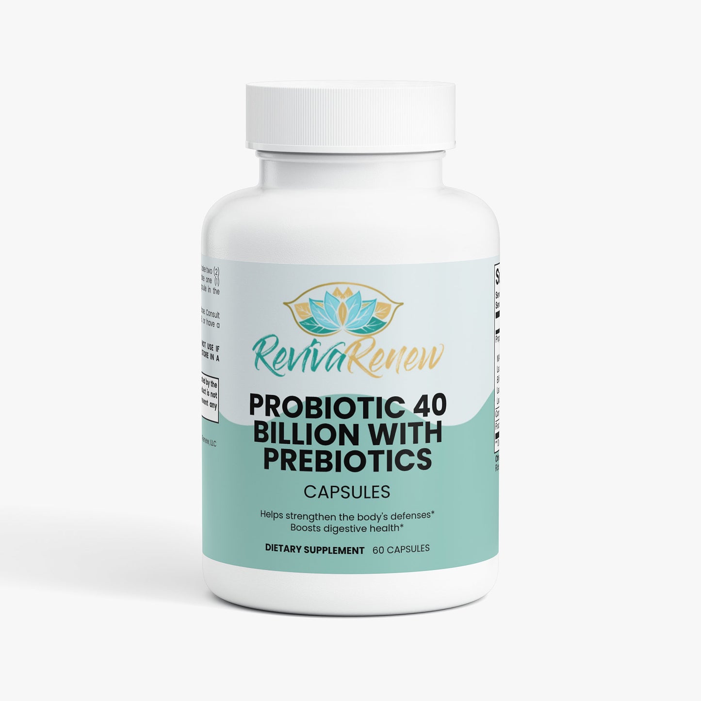 Probiotic 40 Billion with Prebiotics – Gut, Immune & Digestive Health | 60 Capsules