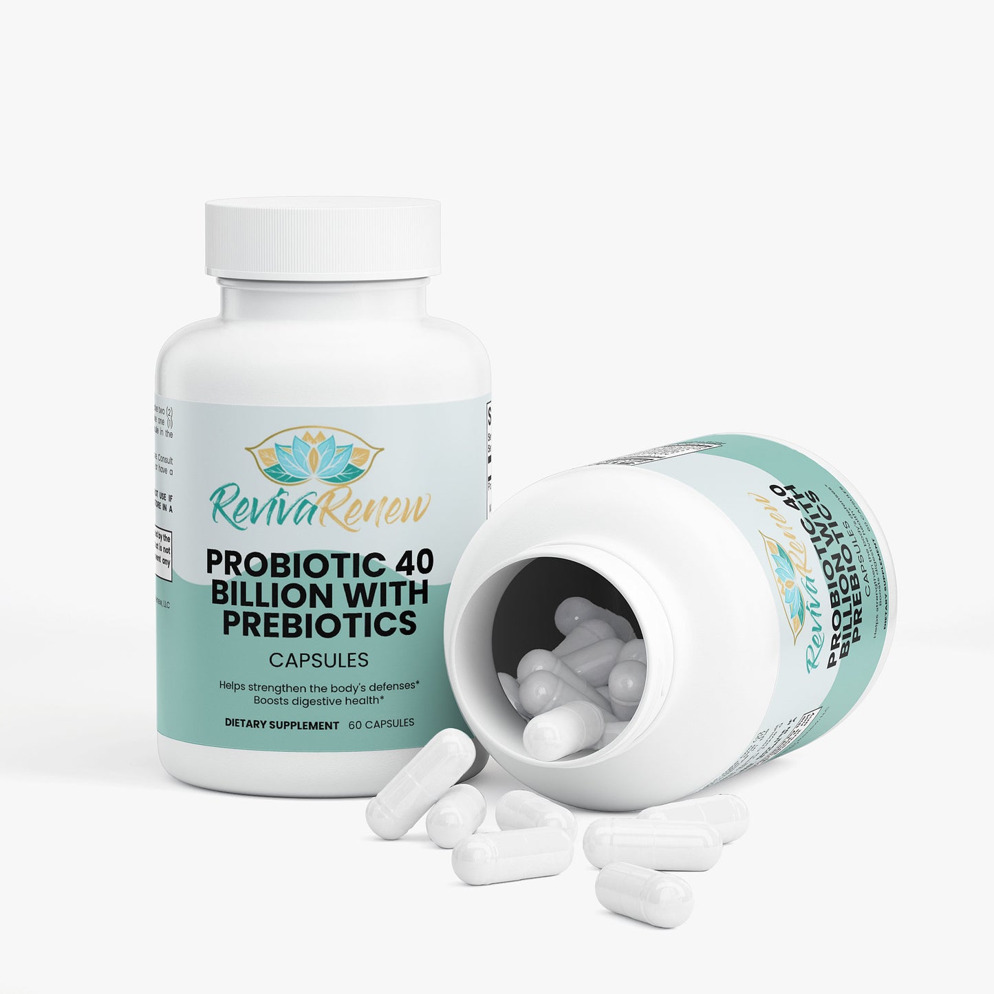 Probiotic 40 Billion with Prebiotics – Gut, Immune & Digestive Health | 60 Capsules