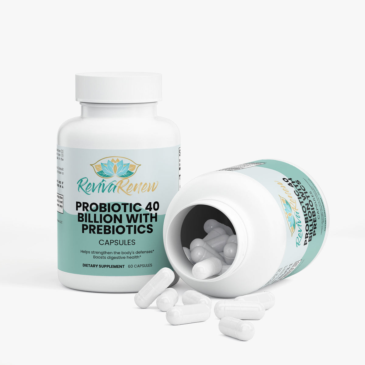 Probiotic 40 Billion with Prebiotics – Gut, Immune & Digestive Health | 60 Capsules
