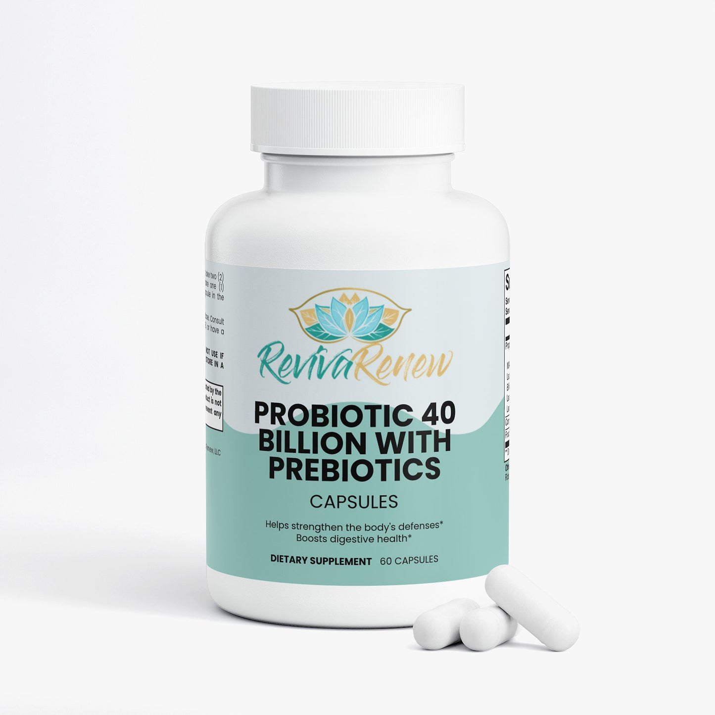 Probiotic 40 Billion with Prebiotics – Gut, Immune & Digestive Health | 60 Capsules