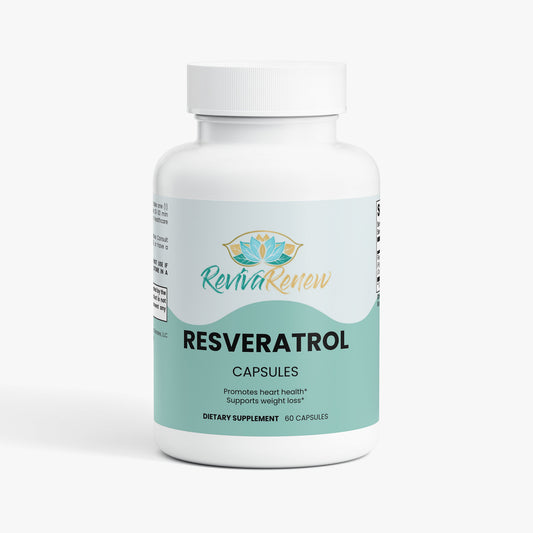 RevivaRenew Resveratrol Capsules – 600 mg High‑Potency Antioxidant Support