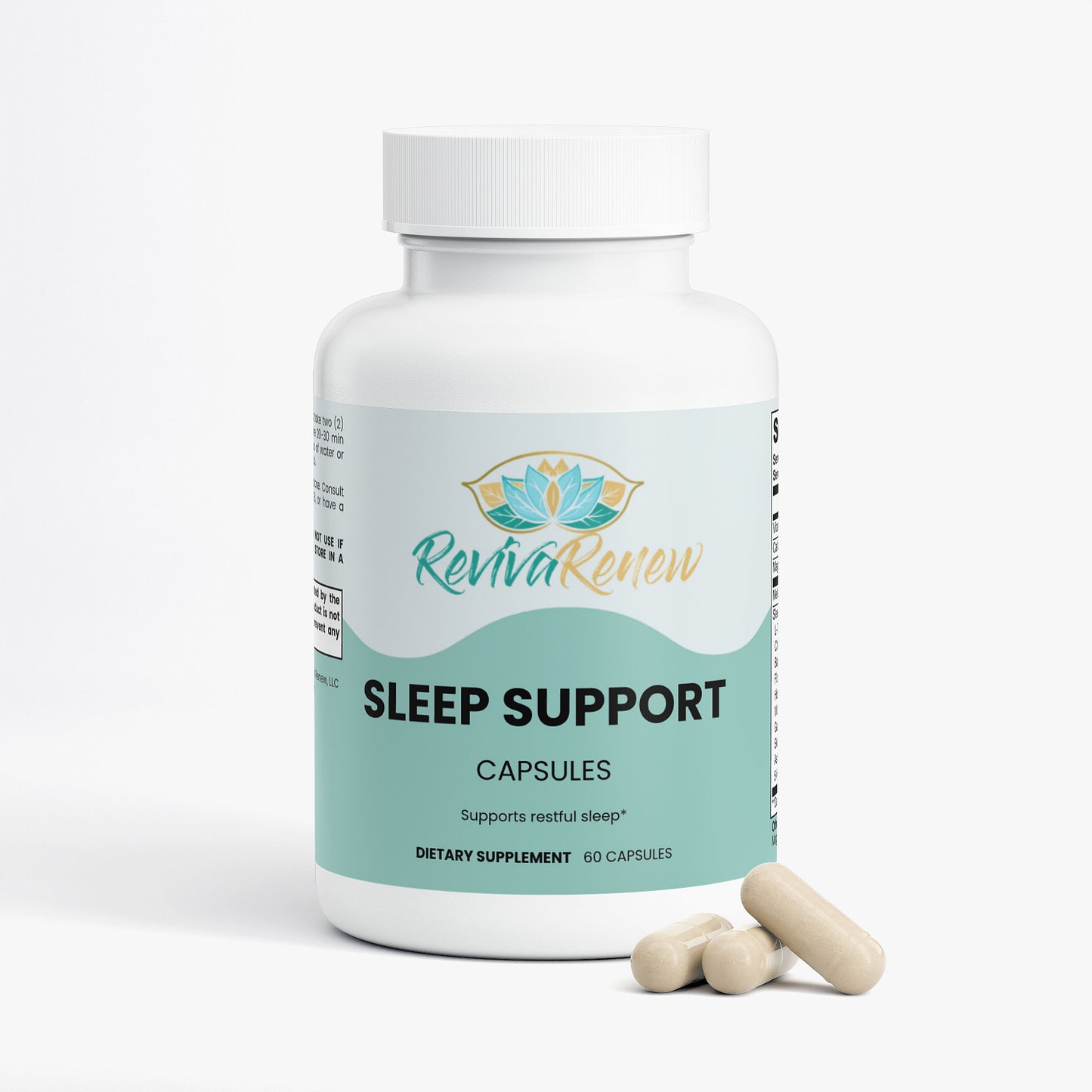 RevivaRenew Sleep Support Capsules – Balanced Magnesium & Melatonin Sleep Blend