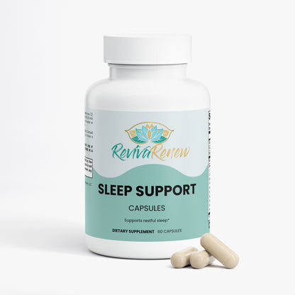 RevivaRenew Sleep Support Capsules – Balanced Magnesium & Melatonin Sleep Blend