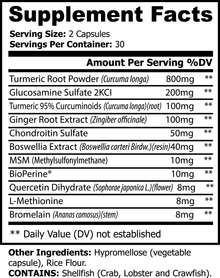 Platinum Turmeric – Joint, Mobility & Inflammation Support with Boswellia, MSM & BioPerine® | 60 Capsules