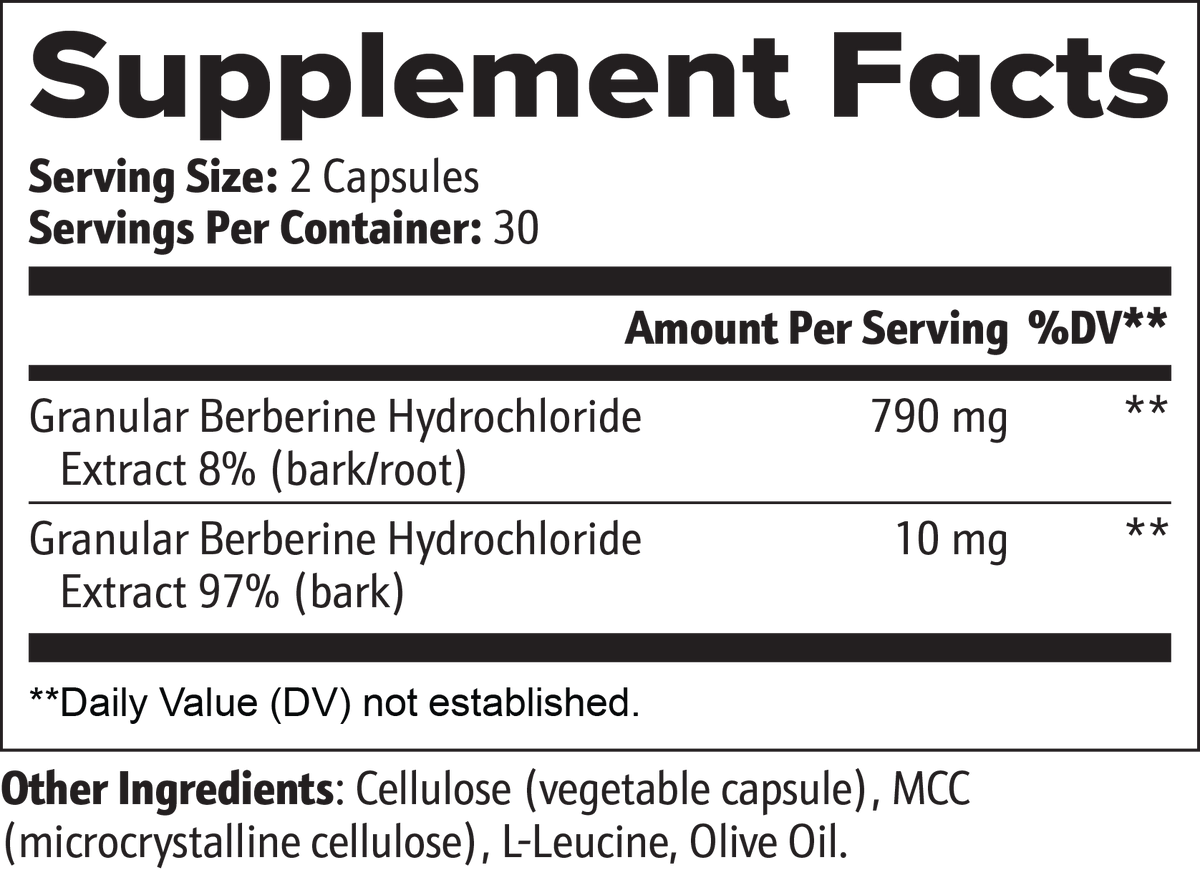 RevivaRenew Berberine Capsules – Natural Blood Sugar, Metabolism & Heart Support