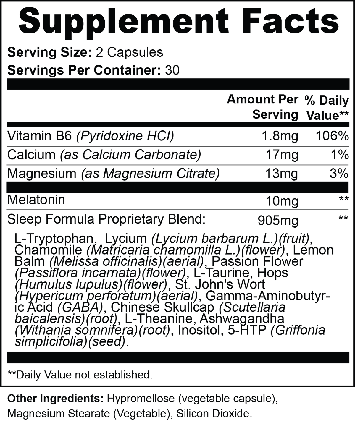 RevivaRenew Sleep Support Capsules – Balanced Magnesium & Melatonin Sleep Blend